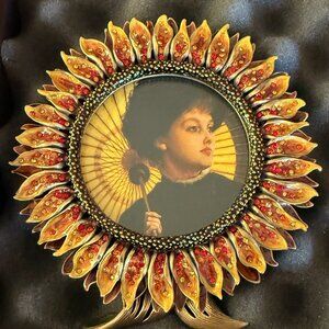 NWT Jay Strongwater "Enchanted" Sunflower Flame 3" opening